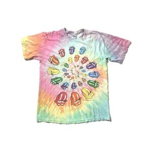 Vintage Rolling Stones a Bigger Bang Tour 05-06 Tie Dye Tee Size (M)